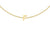 9ct Yellow Gold Plain Single F Initial Bracelet