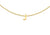 9ct Yellow Gold Plain Single J Initial Bracelet