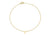 9ct Yellow Gold Plain Single J Initial Bracelet