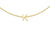 9ct Yellow Gold Plain Single K Initial Bracelet