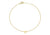 9ct Yellow Gold Plain Single K Initial Bracelet