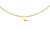 9ct Yellow Gold Plain Single L Initial Bracelet