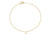 9ct Yellow Gold Plain Single L Initial Bracelet