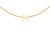 9ct Yellow Gold Plain Single M Initial Bracelet