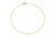 9ct Yellow Gold Plain Single M Initial Bracelet