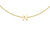 9ct Yellow Gold Plain Single N Initial Bracelet