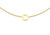 9ct Yellow Gold Plain Single O Initial Bracelet