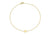 9ct Yellow Gold Plain Single R Initial Bracelet