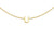 9ct Yellow Gold Plain Single U Initial Bracelet