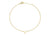 9ct Yellow Gold Plain Single U Initial Bracelet