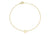 9ct Yellow Gold Plain Single Z Initial Bracelet