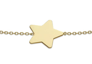 9ct Yellow Gold Star bracelet