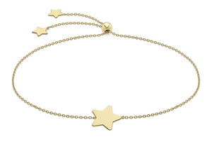 9ct Yellow Gold Star bracelet