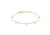 9ct Yellow Gold Hanging Heart Charm Bracelet