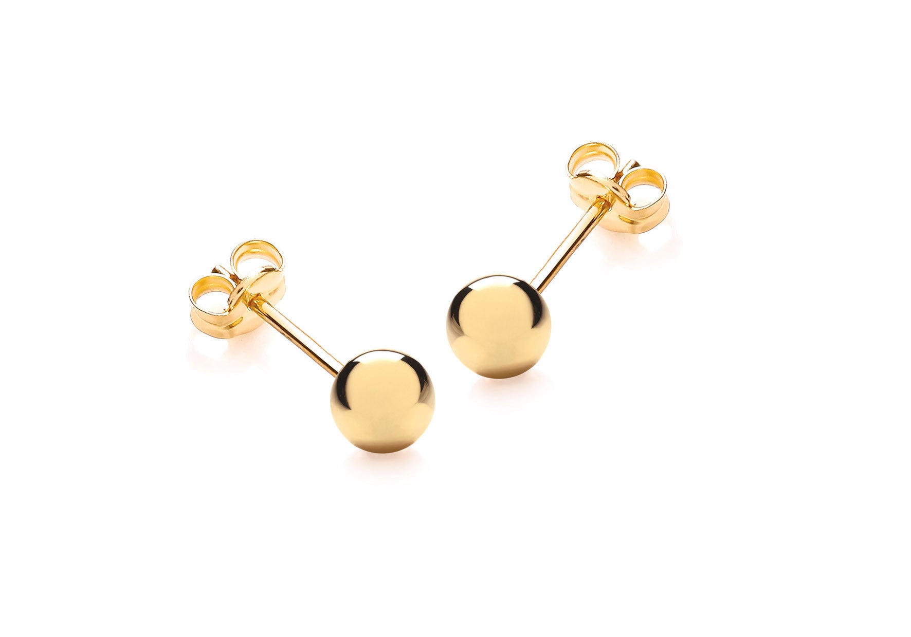 9ct Small 4mm Gold Ball Studs