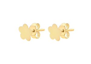 9ct Yellow Gold Small Flower Earrings