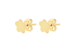 9ct Yellow Gold Flower Stud