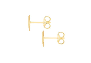 9ct Yellow Gold Flower Stud