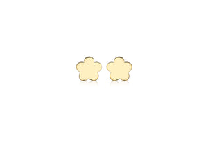 9ct Yellow Gold Flower Stud