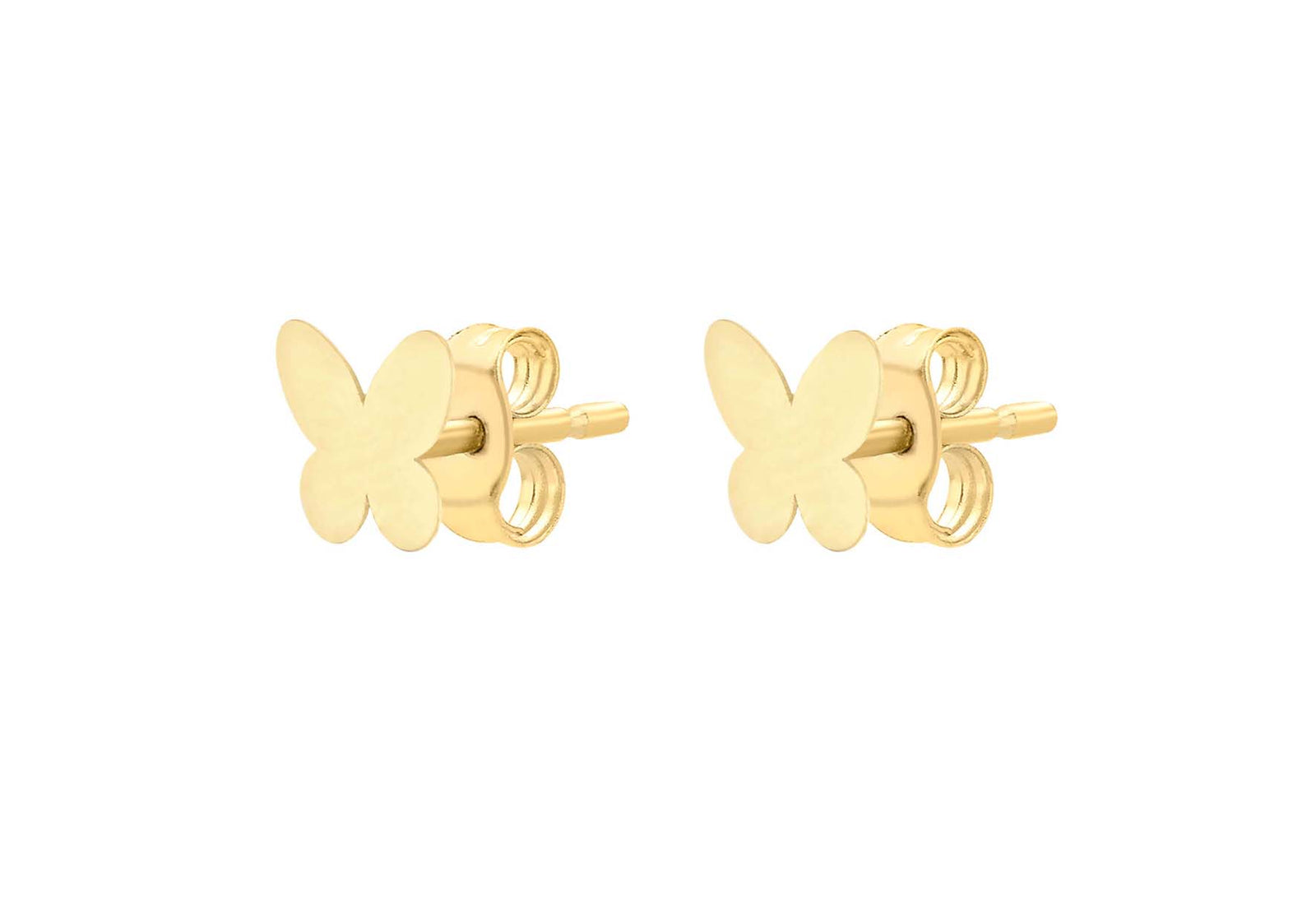 9ct Yellow Gold Butterfly Stud Earring