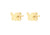 9ct Yellow Gold Butterfly Stud Earring