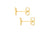 9ct Yellow Gold Butterfly Stud Earring