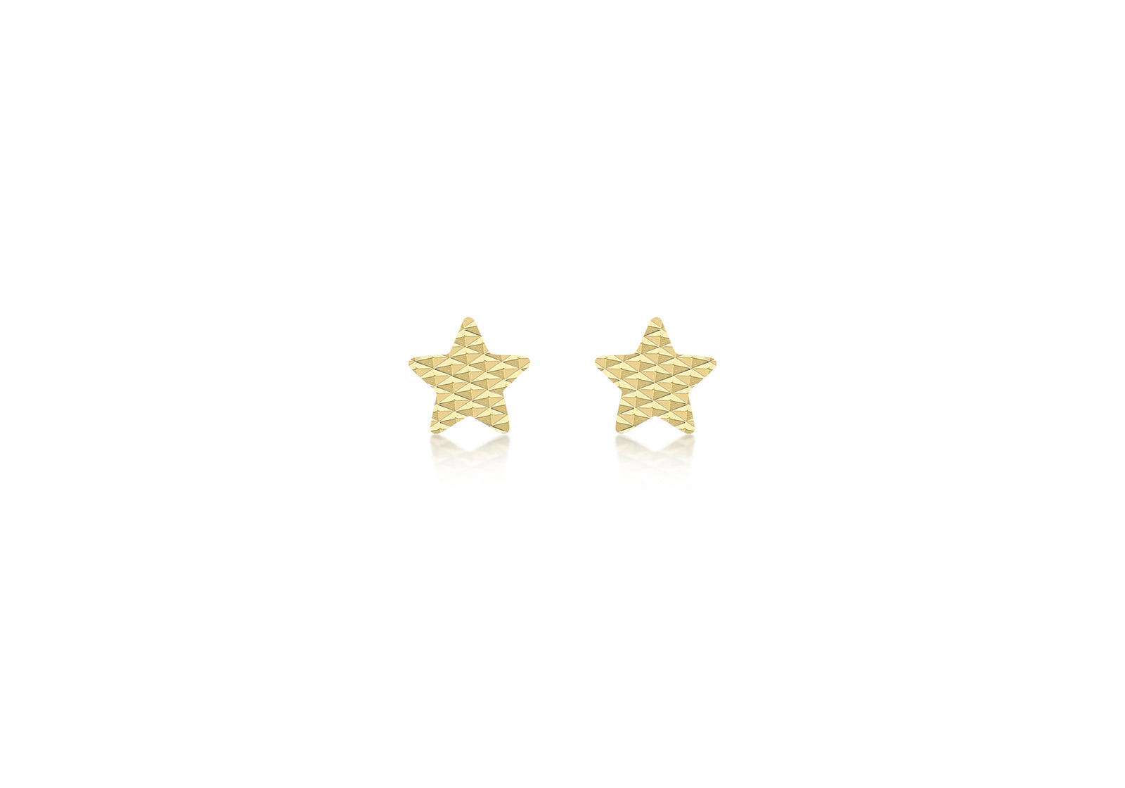 9ct Yellow Gold Star Stud Earring