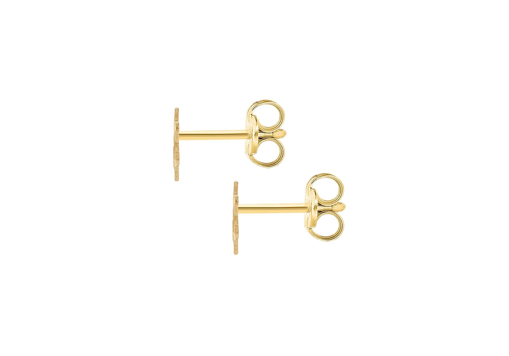 9ct Yellow Gold Filigree Hamsa Stud Earring