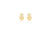 9ct Yellow Gold Filigree Hamsa Stud Earring