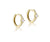 9ct Yellow Gold Cubic Zirconia Set Hoop Earrings