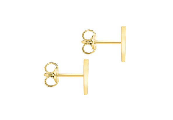 9ct Yellow Gold Initial 'A' Crystal Stud Earring