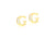 9ct Yellow Gold Initial 'G' Crystal Stud Earring