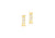 9ct Yellow Gold Initial 'I' Crystal Stud Earring