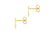 9ct Yellow Gold Initial 'Q' Crystal Stud Earring