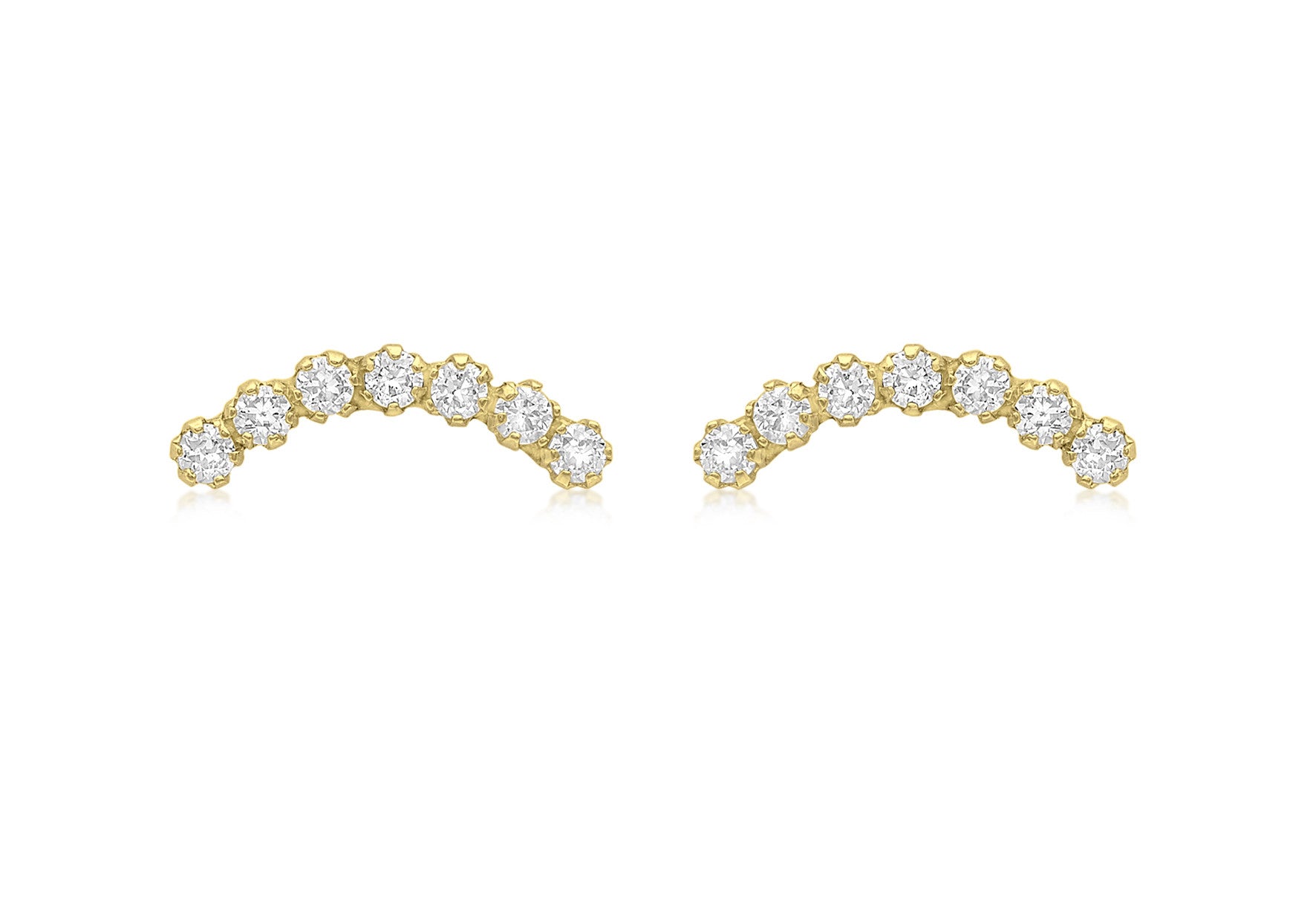 9ct Gold and Cubic Zirconia Ear Cuff
