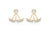 9ct Yellow Gold Ornate Fan Ear Jackets