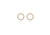 9ct Yellow Gold Graduated Cubic Zirconia Circle Stud Earring