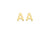 9ct Yellow Gold Initial A Stud Earrings