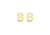 9ct Yellow Gold Initial B Stud Earrings
