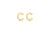 9ct Yellow Gold Initial C Stud Earrings