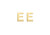 9ct Yellow Gold Initial E Stud Earrings