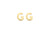 9ct Yellow Gold Initial G Stud Earrings