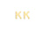 9ct Yellow Gold Initial K Stud Earrings