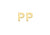 9ct Yellow Gold Initial P Stud Earrings