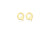 9ct Yellow Gold Initial Q Stud Earrings