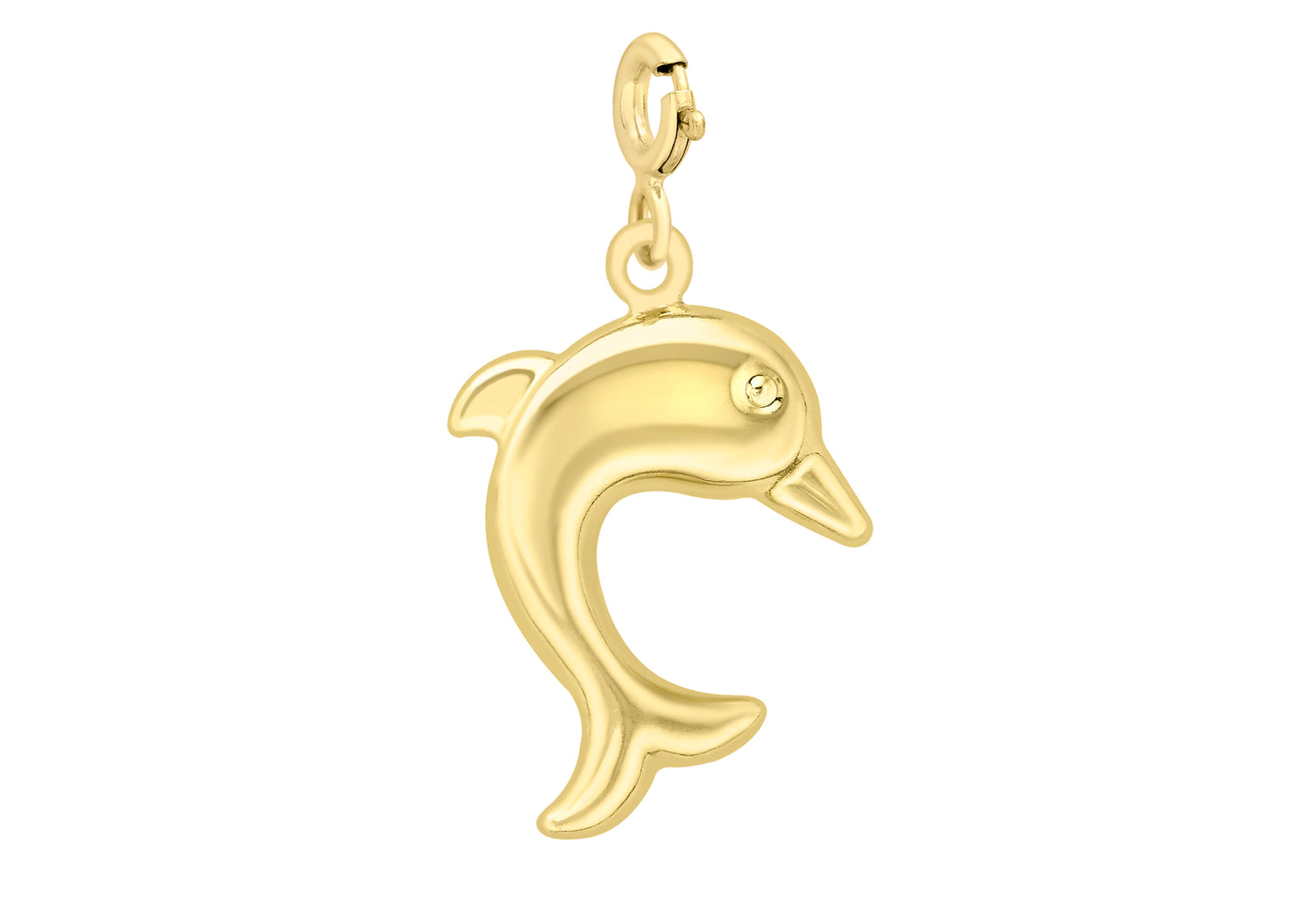 9ct Yellow Gold Dolphin Charm