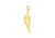 9ct Yellow Gold Feather Charm