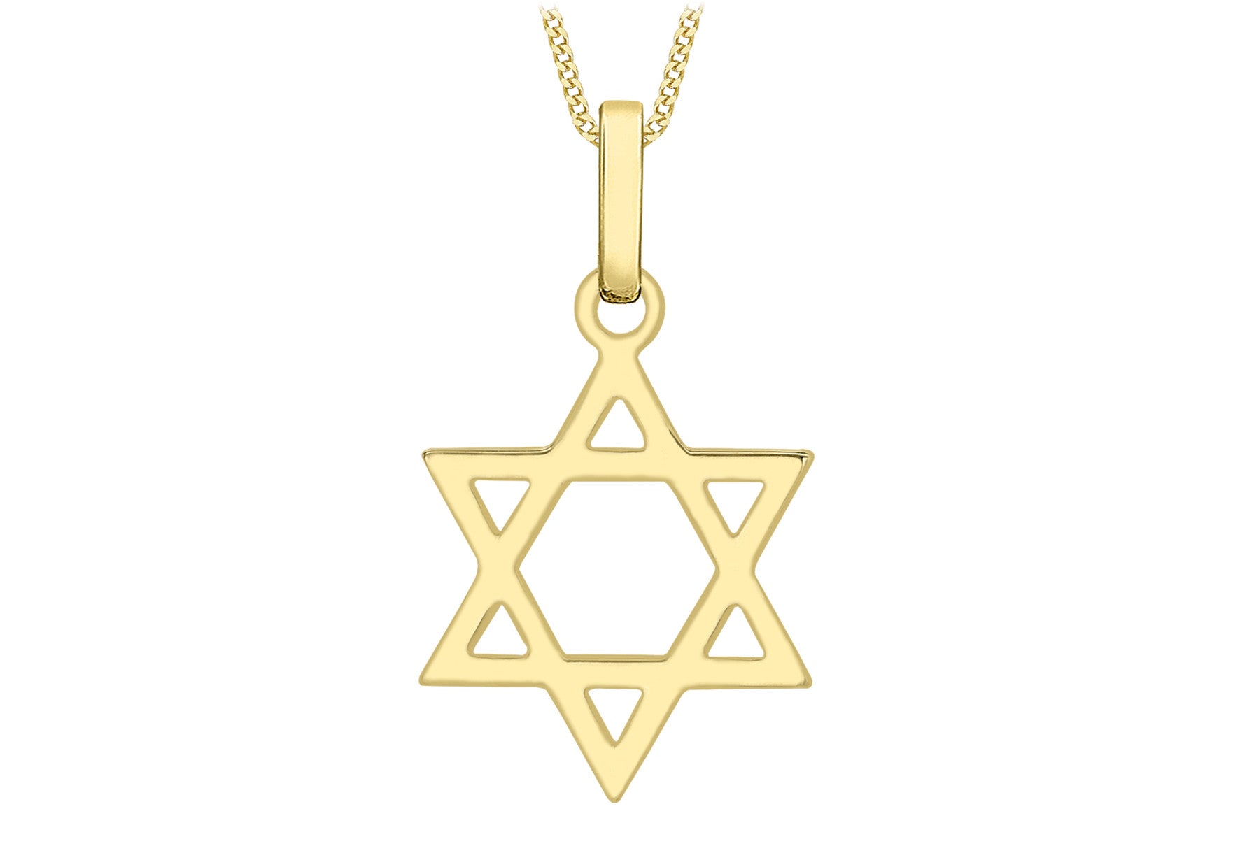 9ct Yellow Gold Large Star of David