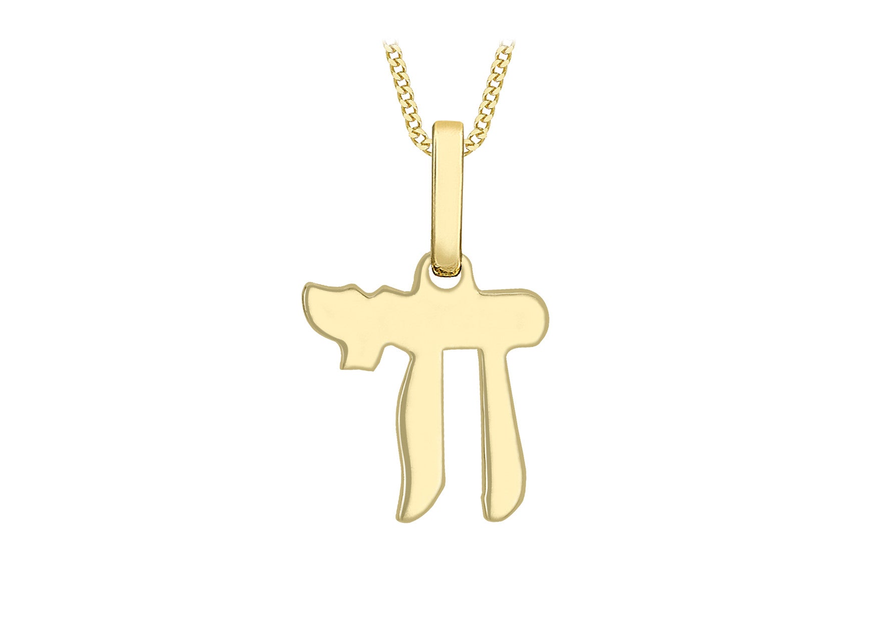 9ct Yellow Gold Chai Pendant Charm