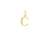 9ct Yellow Gold Crystal Set 'C' Initial